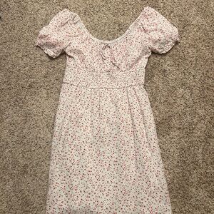 Hollister Floral Puff Sleeve Dress